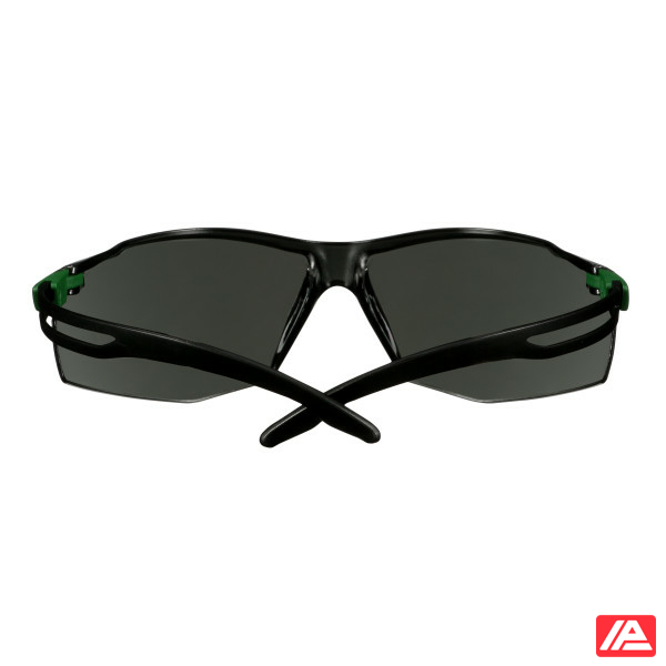 3M™ SecureFit™ 500 Safety Glasses Green/Black frame Anti-Scratch+ (K) IR 3.0 Grey lens SF530ASP-GRN-EU - Image 9