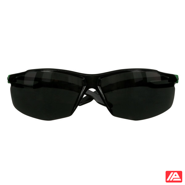 3M™ SecureFit™ 500 Safety Glasses Green/Black frame Anti-Scratch + (K) IR 5.0 Grey lens SF550ASP-GRN-EU - Image 11