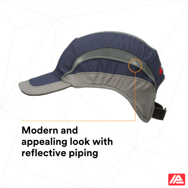 3M™ First Base™ 3 Bump Cap 2031214 Elite Navy/Grey Standard Peak - Image 9
