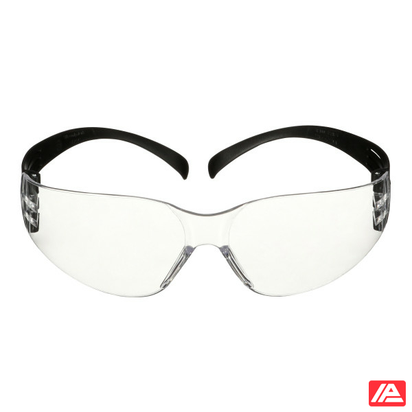 3M™ SecureFit™ 100 Safety Glasses Black frame Anti-Scratch Clear lens SF101AS-BLK-EU - Image 2