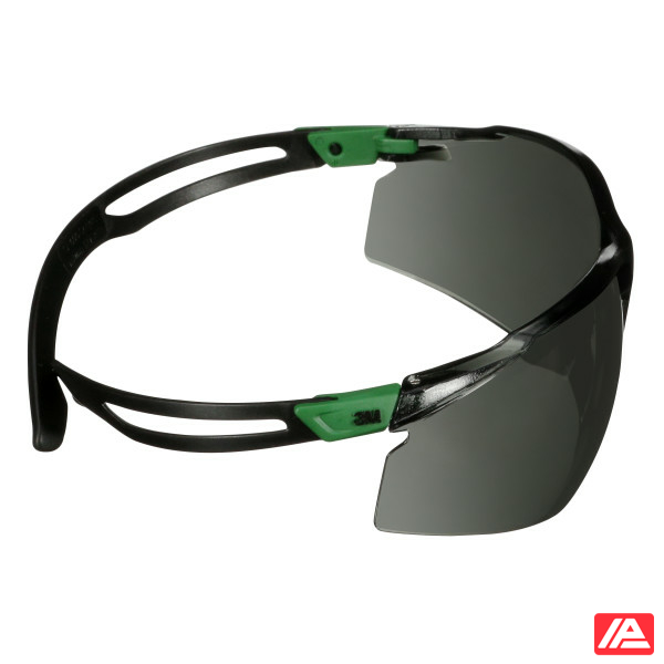 3M™ SecureFit™ 500 Safety Glasses Green/Black frame Anti-Scratch+ (K) IR 3.0 Grey lens SF530ASP-GRN-EU - Image 11