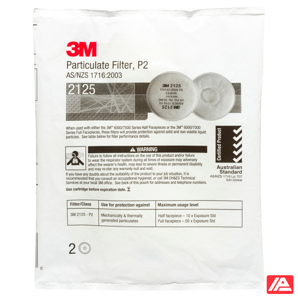 3M™ Φίλτρο σωματιδίων P2 R 2125 - Image 2