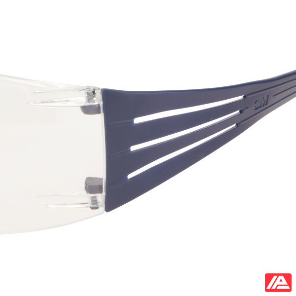 3M™ SecureFit™ 200 Safety Glasses Blue Frame Scotchgard™ Anti-Fog/Anti-Scratch Coating (K&N) Clear Lens SF201SGAF-BLU-EU - Image 5