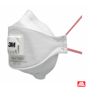 3M™ Aura™ Particulate Respirator FFP3 Valved 9332+