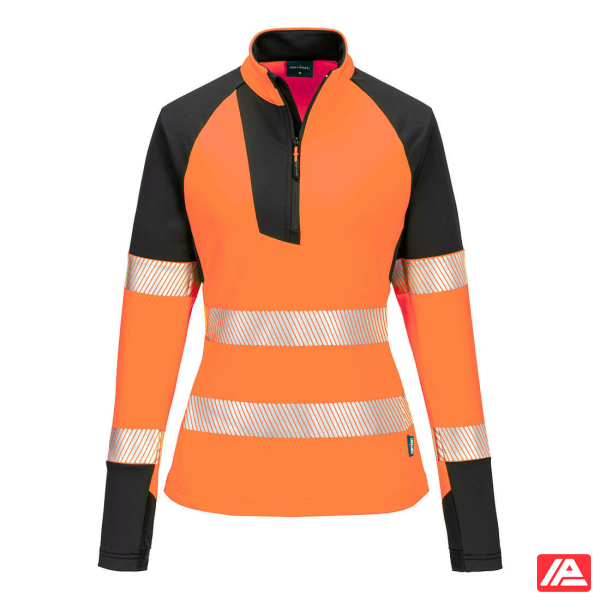 Portwest T173 - Γυναικείο Φούτερ με Φερμουάρ 1/4 Hi-Vis PW3 - Image 2