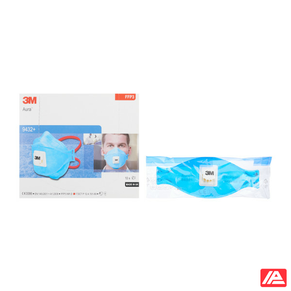 3M™ Aura™ Particulate Respirator FFP3 Valved 9432+ - Image 2