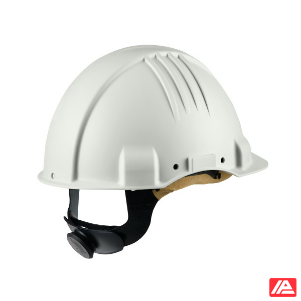 3M™ High Heat Hard Hat Ratchet Non vented Dielectric 1000V Leather Sweatband White G3501M-VI