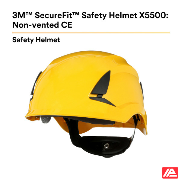 3M™ SecureFit™ X5500 Safety Helmet Non-vented CE Yellow X5502NVE-CE - Image 2