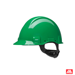 3M™ Hard Hat Uvicator Ratchet Non Vented 440v Plastic Sweatband Green G3001NUV-GP