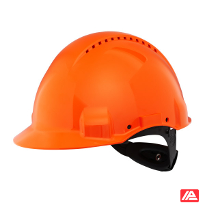 3M™ Hard Hat Uvicator Ratchet Ventilated Plastic Sweatband Orange G3000NUV-OR
