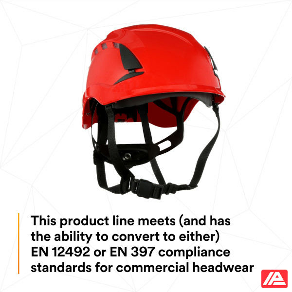 3M™ SecureFit™ X5000 Safety Helmet Vented 1000V CE Red X5005VE-CE - Image 3