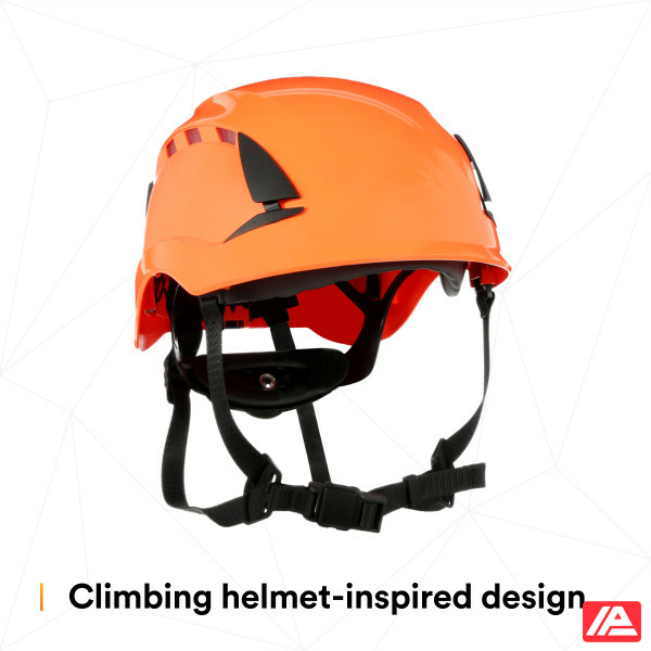 3M™ SecureFit™ X5000 Safety Helmet Vented 1000V CE Orange X5007VE-CE - Image 4
