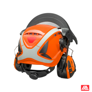 3M™ SecureFit™ X5500 Forestry Combination X5500 Helmet X4 Earmuffs FH1 and 5J Mesh Faceshield X5507VX4FH15J-CE