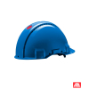 3M™ Hard Hat Uvicator Ratchet Non vented Dielectric 1000V Leather Sweatband Blue G3001MUV1000V-BB