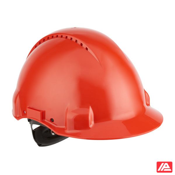 3M™ Hard Hat Uvicator Ratchet Ventilated Plastic Sweatband Red G3000NUV-RD - Image 5