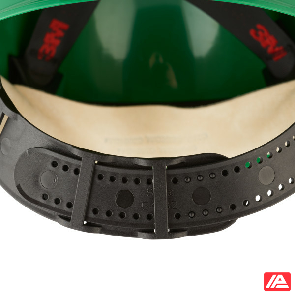3M™ Hard Hat Uvicator Pinlock Ventilated Leather Sweatband Green G3000DUV-GP - Image 2