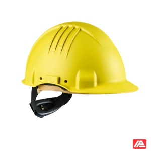 3M™ High Heat Hard Hat Ratchet Non vented Dielectric 1000V Leather Sweatband Yellow G3501M-GU