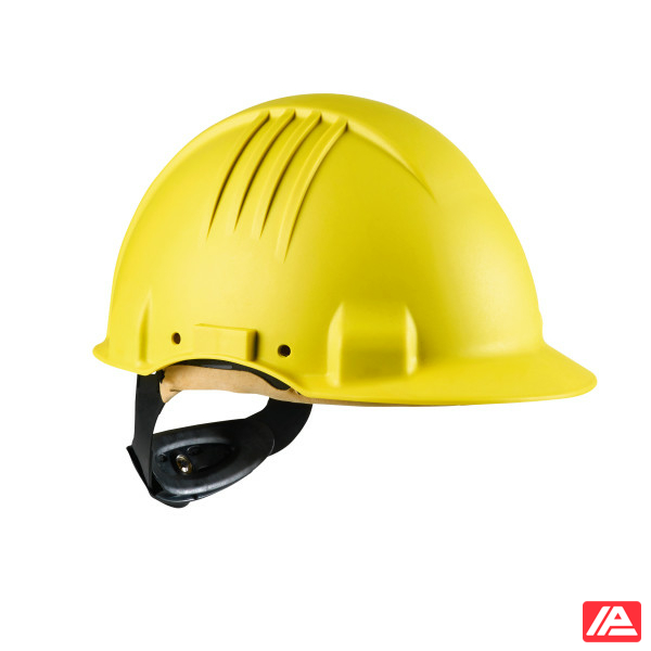 3M™ High Heat Hard Hat Ratchet Non vented Dielectric 1000V Leather Sweatband Yellow G3501M-GU