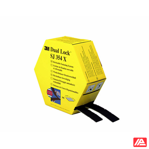 3M™ Dual Lock™ Reclosable Fastener SJ3540 Black 25 mm x 45.7 m 5.7 mm