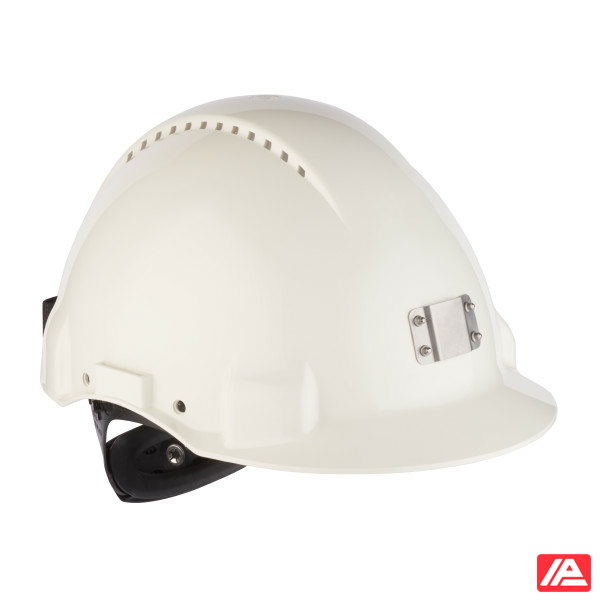3M™ Hard Hat Uvicator Ratchet Ventilated Plastic Sweatband Lamp Holder White G3000NUV-10-VI - Image 3