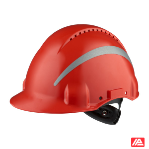 3M™ Hard Hat Uvicator Ratchet Ventilated Reflective Plastic Sweatband Red G3000NUV-R-RD