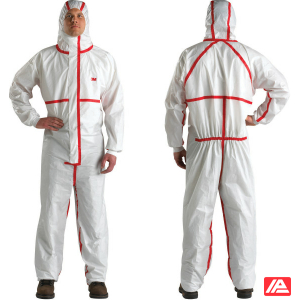 3M™ Protective Coverall 4565 White + Red Type 4/5/6 2XL