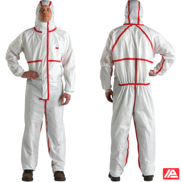 3M™ Protective Coverall 4565 White + Red Type 4/5/6 4XL