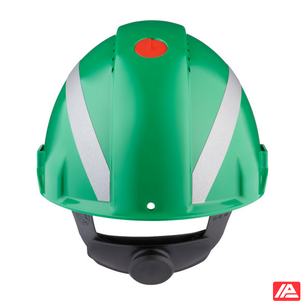 3M™ Hard Hat Uvicator Ratchet Ventilated Reflective Plastic Sweatband Green G3000NUV-R-GP - Image 3