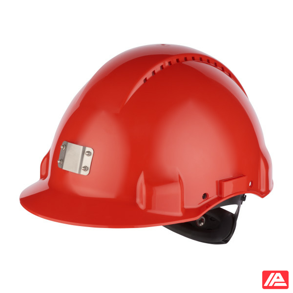 3M™ Hard Hat Uvicator Ratchet Ventilated Plastic Sweatband Lamp Holder Red G3000NUV-10-RD
