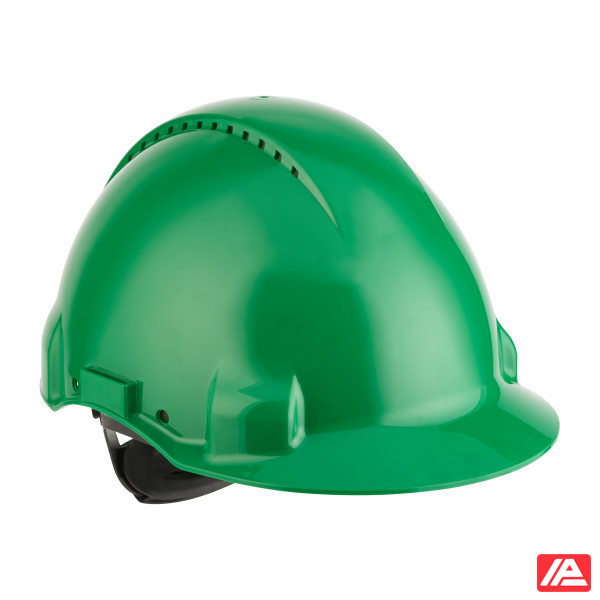 3M™ Hard Hat Uvicator Ratchet Ventilated Plastic Sweatband Green G3000NUV-GP - Image 3