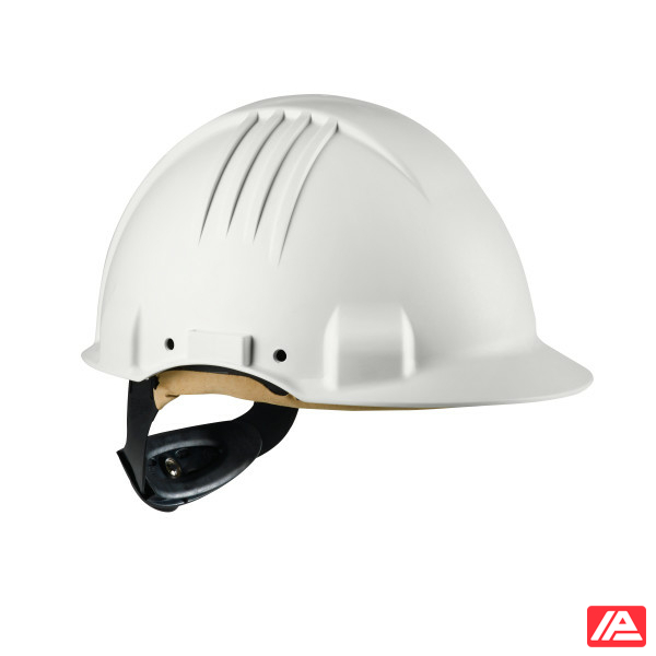 3M™ High Heat Hard Hat Ratchet Non vented Dielectric 1000V Leather Sweatband White G3501M-VI - Image 2