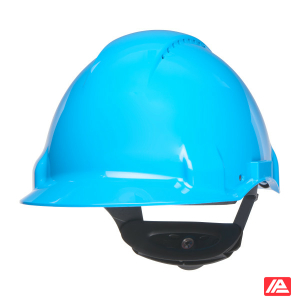 3M™ Hard Hat Uvicator Ratchet Ventilated Plastic Sweatband Blue G3000NUV-BB