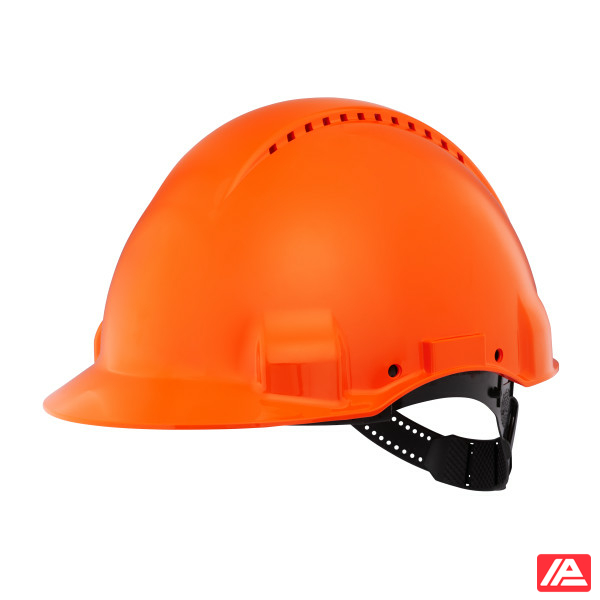 3M™ Hard Hat Uvicator Pinlock Ventilated Plastic Sweatband Orange G3000CUV-OR