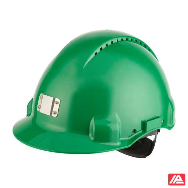 3M™ Hard Hat Uvicator Ratchet Ventilated Plastic Sweatband Lamp Holder Green G3000NUV-10-GP