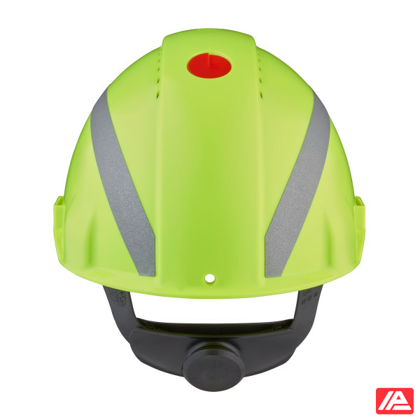 3M™ Hard Hat Uvicator Ratchet Ventilated Reflective Plastic Sweatband Hi-Viz G3000NUV-R-GB - Image 4