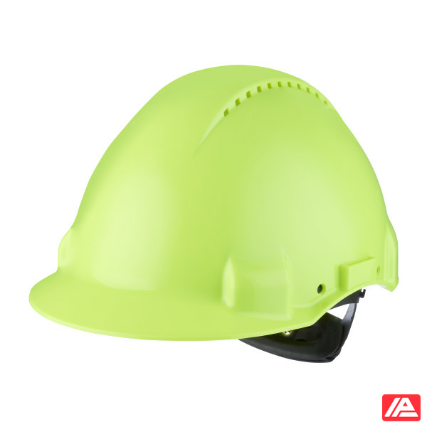3M™ Hard Hat Uvicator Ratchet Ventilated Plastic Sweatband Lamp Holder Hi-Viz G3000NUV-10-GB