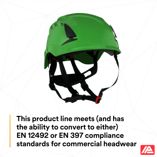 3M™ SecureFit™ X5000 Safety Helmet Vented 1000V CE Green X5004VE-CE - Image 6