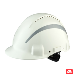3M™ Hard Hat Uvicator Ratchet Ventilated Reflective Plastic Sweatband White G3000NUV-R-VI