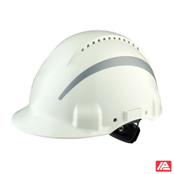 3M™ Hard Hat Uvicator Ratchet Ventilated Reflective Plastic Sweatband White G3000NUV-R-VI