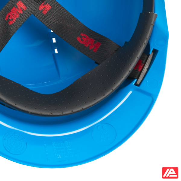 3M™ Hard Hat Uvicator Pinlock Ventilated Plastic Sweatband Blue G3000CUV-BB - Image 3