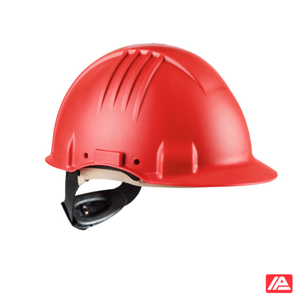 3M™ High Heat Hard Hat Ratchet Non vented Dielectric 1000V Leather Sweatband Red G3501M-RD - Image 2