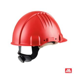 3M™ High Heat Hard Hat Ratchet Non vented Dielectric 1000V Leather Sweatband Red G3501M-RD
