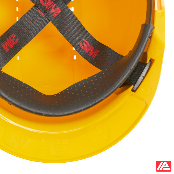 3M™ Hard Hat Uvicator Pinlock Ventilated Plastic Sweatband Yellow G3000CUV-GU - Image 6