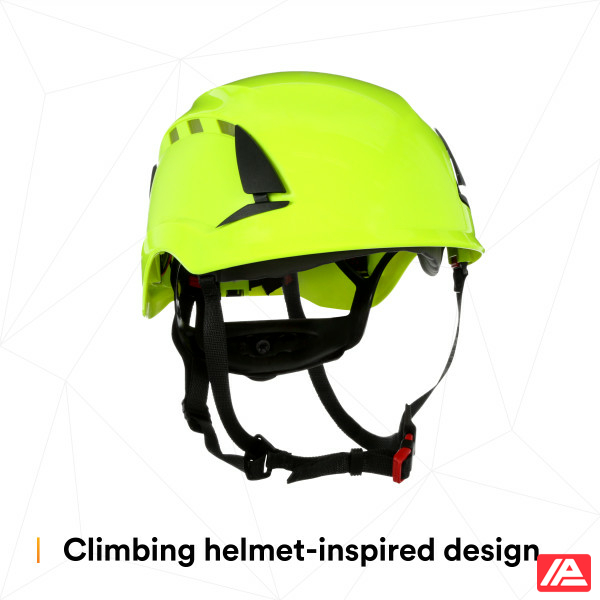3M™ SecureFit™ X5000 Safety Helmet Vented 1000V CE Hi-Viz Green X5014VE-CE - Image 15