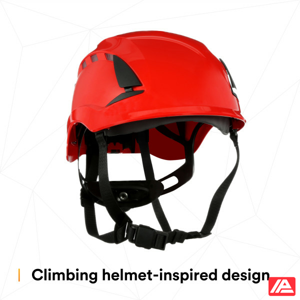3M™ SecureFit™ X5000 Safety Helmet Vented 1000V CE Red X5005VE-CE - Image 10