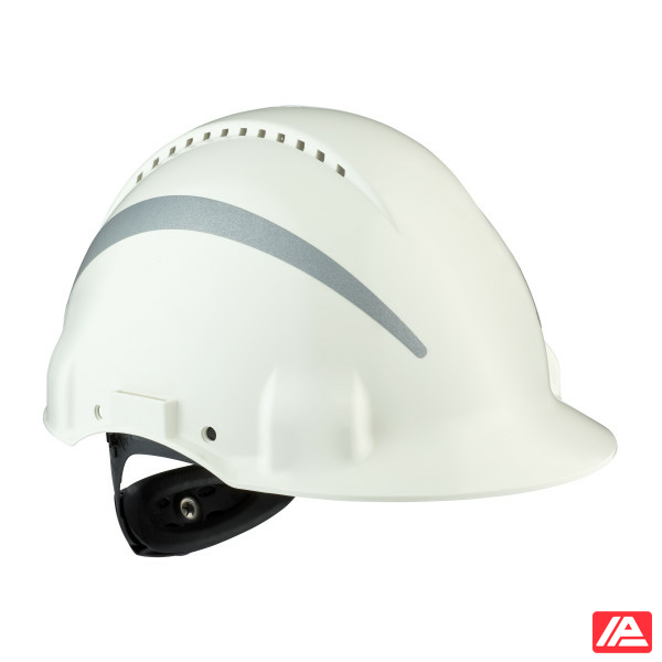 3M™ Hard Hat Uvicator Ratchet Ventilated Reflective Plastic Sweatband White G3000NUV-R-VI - Image 4
