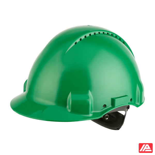 3M™ Hard Hat Uvicator Ratchet Ventilated Plastic Sweatband Green G3000NUV-GP