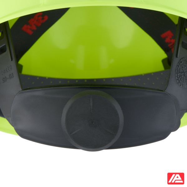 3M™ Hard Hat Uvicator Ratchet Ventilated Plastic Sweatband Lamp Holder Hi-Viz G3000NUV-10-GB - Image 5