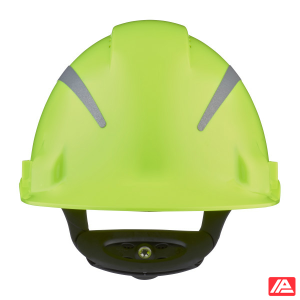 3M™ Hard Hat Uvicator Ratchet Ventilated Reflective Plastic Sweatband Hi-Viz G3000NUV-R-GB - Image 2