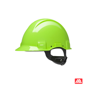 3M™ Hard Hat Uvicator Ratchet Non Vented 440v Plastic Sweatband HiViz G3001NUV-GB
